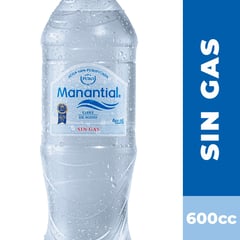 MANANTIAL - Agua sin Gas 600 ml