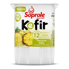 SOPROLE - Yoghurt Kefir Trozos de Piña 155 g