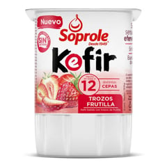 SOPROLE - Yoghurt Kefir Trozos de Frutilla 155 g