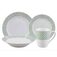 CASA JOVEN - Vajilla Porcelana 16Pz Celeste