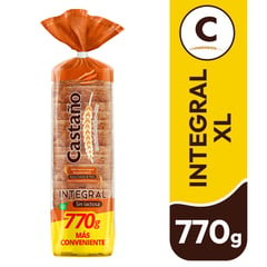 CASTAÑO - Pan de Molde XL Integral 770 g