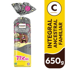 CASTAÑO - Pan de Molde Ancestral Jirafa 650 g