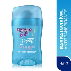 SECRET - Antitranspirante en Barra Aroma Lavanda 45 g