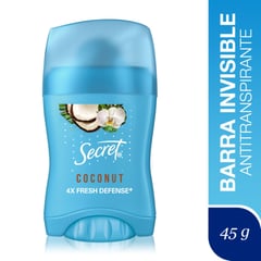 SECRET - Antitranspirante en Barra Aroma Coco 45 g