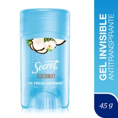 SECRET - Antitranspirante en Gel Aroma Coco 45 g