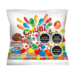 CHUBI - CHOCOLATE HUEVO BOLSA 8 UND