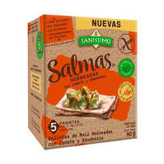 SANISSIMO - Galletas Salmas Camote Zanahoria 90 g