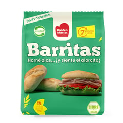 BREDENMASTER - Pan Congelado Precocido Barritas Bolsa 546 g