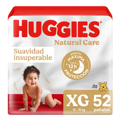 HUGGIES - Pañales Desechables Natural Care XG 1 x 52 Un