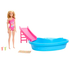 BARBIE - Set Alberca Glam Con Muñeca