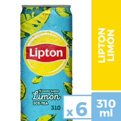 LIPTON - Pack Té Limón Lata 6 x 310 ml