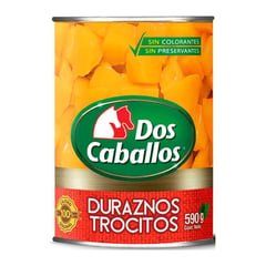 DOS CABALLOS - Durazno en Trocitos 590 g