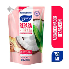 BALLERINA - Acondicionador Reparación Aceite de Coco Argán y Almendra Doypack 750 ml