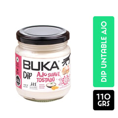 BUKA - Aderezo Dip Untable Sabor Ajo Tostado 110 g