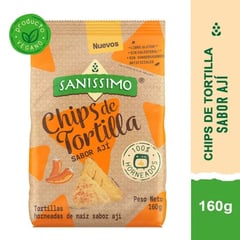 SANISSIMO - Chips de Tortilla de Maiz Sabor Ají 160 g