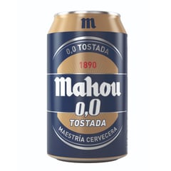 MAHOU - Cerveza Tostada Sin Alcohol Lata 0° 330 cc