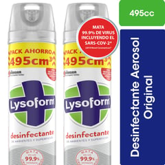 LYSOFORM - Desinfectante Ambiental Original 2 x 495 ml