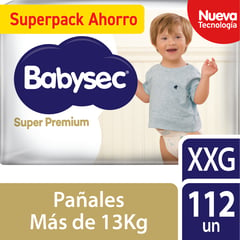 BABYSEC - Pañales Desechables Súper Premium XXG 112 Un