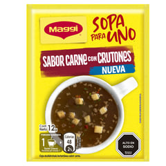 MAGGI - Sopa para Uno Sabor Carne con Crutones 12 g