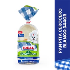 IDEAL - Pan Pita Blanco Cero Cero 8 Un