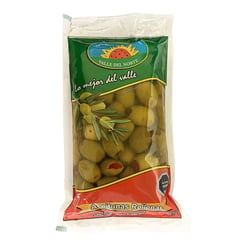 VALLE DEL NORTE - Aceitunas Verdes Rellenas de Pimentón 350 g