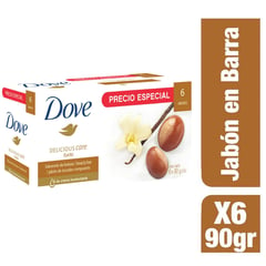 DOVE - Jabón en Barra Karité 6 x 90 g