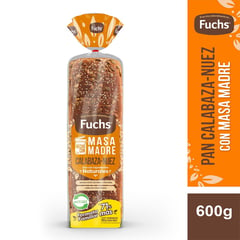 FUCHS - Pan de Molde Integral Calabaza y Nuez 600 g