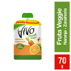 VIVO - Compota Veggie Naranja y Zanahoria 70 g