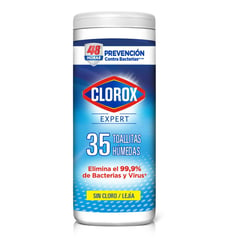 CLOROX - Toallas Húmedas Desinfectantes Expert 35 Un