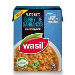 WASIL - Curry Garbanzos Sin Preservantes 380 g