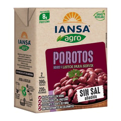 IANSA AGRO - Porotos Rojos Sin Sal 390 g