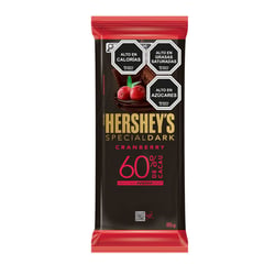 HERSHEYS - Barra de Chocolate Hershey Cranberry 60% Cacao 85 gr