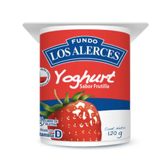 FUNDO LOS ALERCES - Yoghurt Sabor Frutilla 120 g