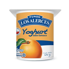 FUNDO LOS ALERCES - Yoghurt Sabor Damasco 120 g