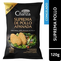 LA CRIANZA - Suprema de Pollo Apanada Congelada 120 g