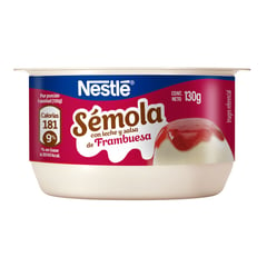 NESTLE - Postre Sémola con Leche y Salsa de Frambuesa 130 g