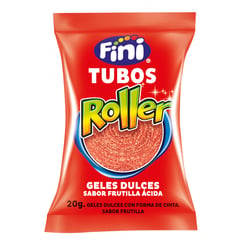 FINI - Gomitas Ácidas Roller Frutilla 20 gr