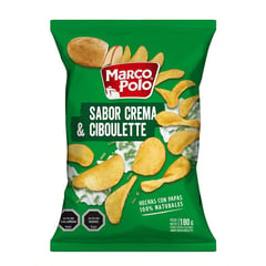 MARCO POLO - Papas Fritas Sabor Crema y Ciboulette 180 g