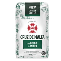 CRUZ DE MALTA - YERBA MATE SABOR MENTA CDM 500 GR CAJA