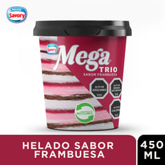 MEGA - HELADO FRAMBUESA TRIO 450 ML