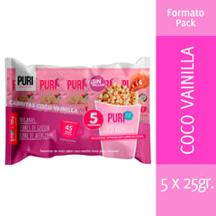 PURIPOP - Pack Cabritas Coco Vainilla 5 x 25 g