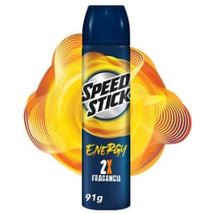 SPEED STICK - Desodorante en Spray Energy 2X Fragancia 91 g