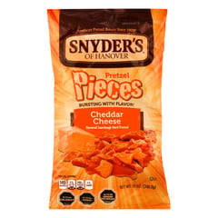 SNYDERS - Pretzels Sabor Queso Cheddar 318 g