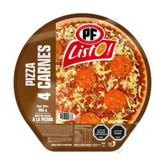 PF LISTO - Pizza Cuatro Carnes Refrigerada Receta del Abuelo 465 g