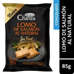 LA CRIANZA - Lomo de Salmón al Natural Congelado 85 g