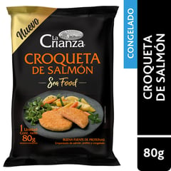 LA CRIANZA - Croqueta de Salmón Empanizada Congelada 80 g