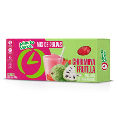 MINUTO VERDE - Pulpa de Chirimoya y Frutilla Congelada 335 g