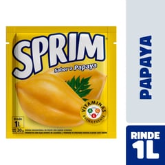 SPRIM - Jugo en Polvo Sabor Papaya 20 g