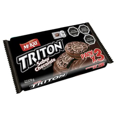 TRITON - GALLETA TRIPACK CHOC 126 GR