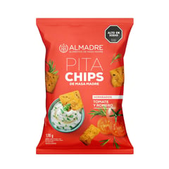 ALMADRE - Snack Pita Chips Sabor Tomate y Romero 170 g